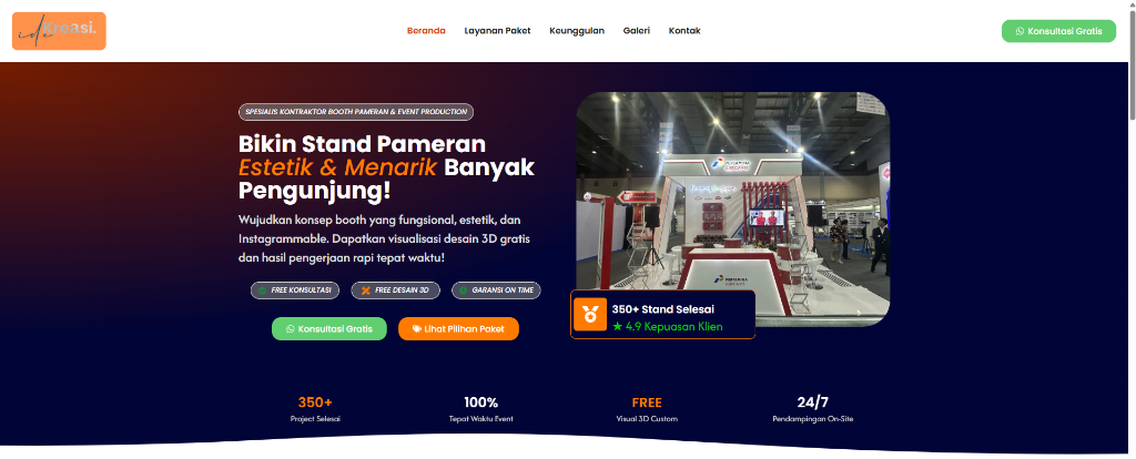 Ide Booth Promosi Screenshot